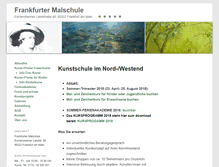 Tablet Screenshot of frankfurter-malschule.de